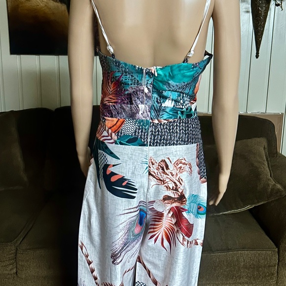 CBR • Medium • Multi-Colors • Sleeveless • Floral/Peacock Design • Jumpsuit •New - Picture 15 of 16